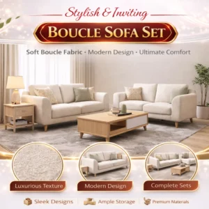 Boucle Sofa Set